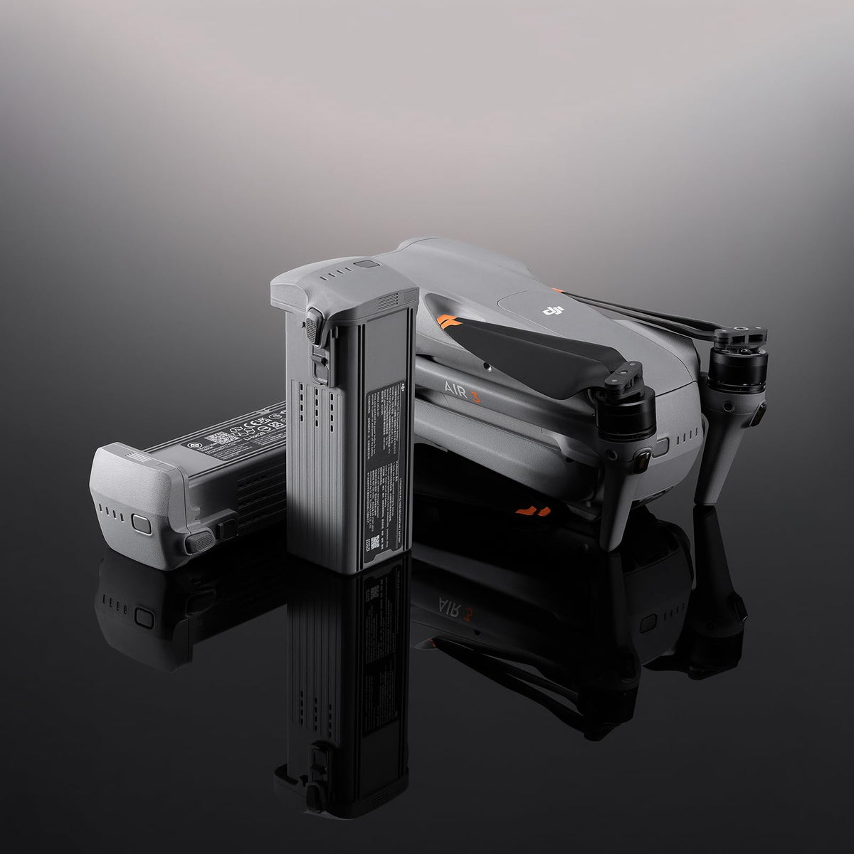 DJI Air 3 Intelligent Flight Battery charging image demonstrates safe charging under varied temperatures.