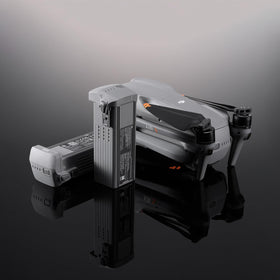 DJI Air 3 Intelligent Flight Battery charging image demonstrates safe charging under varied temperatures.