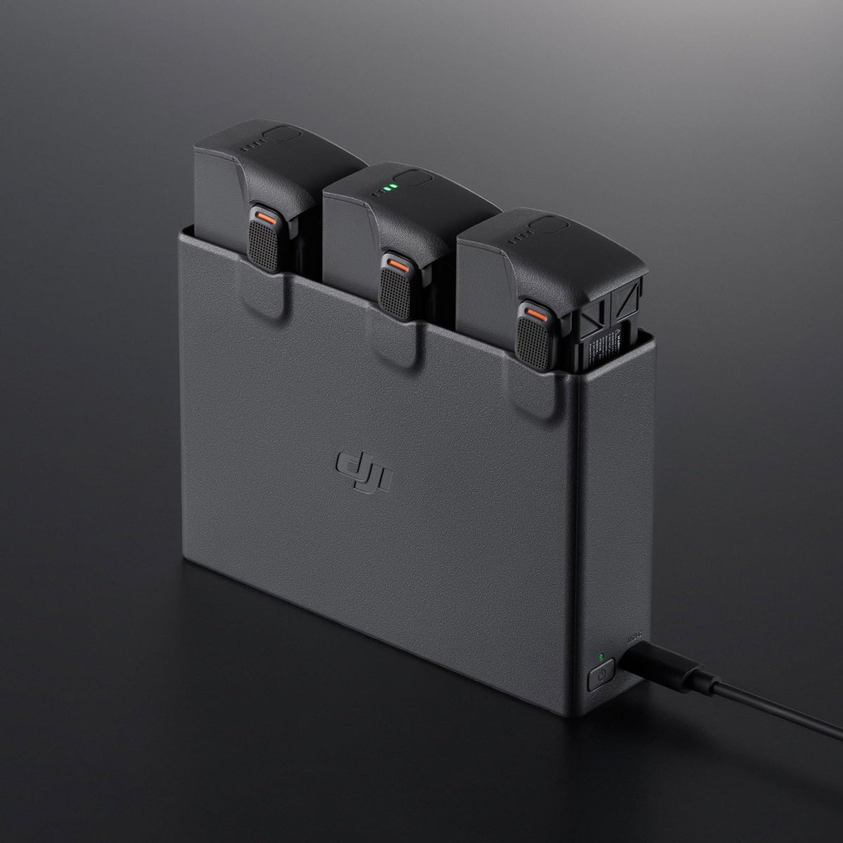 DJI Avata 2 hub with compatible chargers enabling fast charging setup