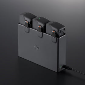 DJI Avata 2 hub with compatible chargers enabling fast charging setup