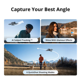 DJI Flip sensor close-up shows 1/1.3-inch sensor for better detail in low light.