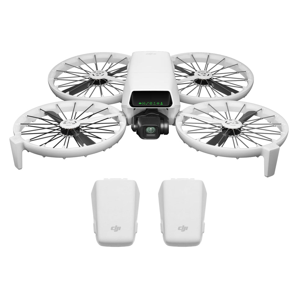 DJI Flip drone top view captures wide landscapes in 4K for cinematic footage.