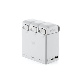 DJI Mini 3 Pro batteries neatly seated in hub for transport.