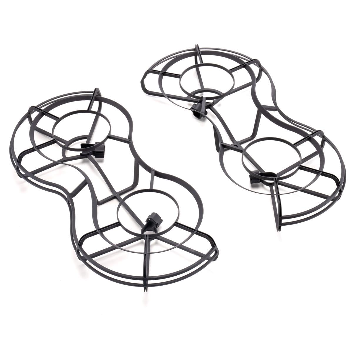 DJI Mini 3 Pro guard installed on drone enhances propeller protection during indoor flights.