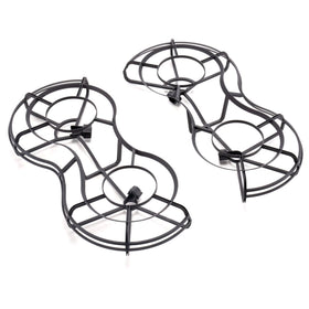 DJI Mini 3 Pro guard installed on drone enhances propeller protection during indoor flights.