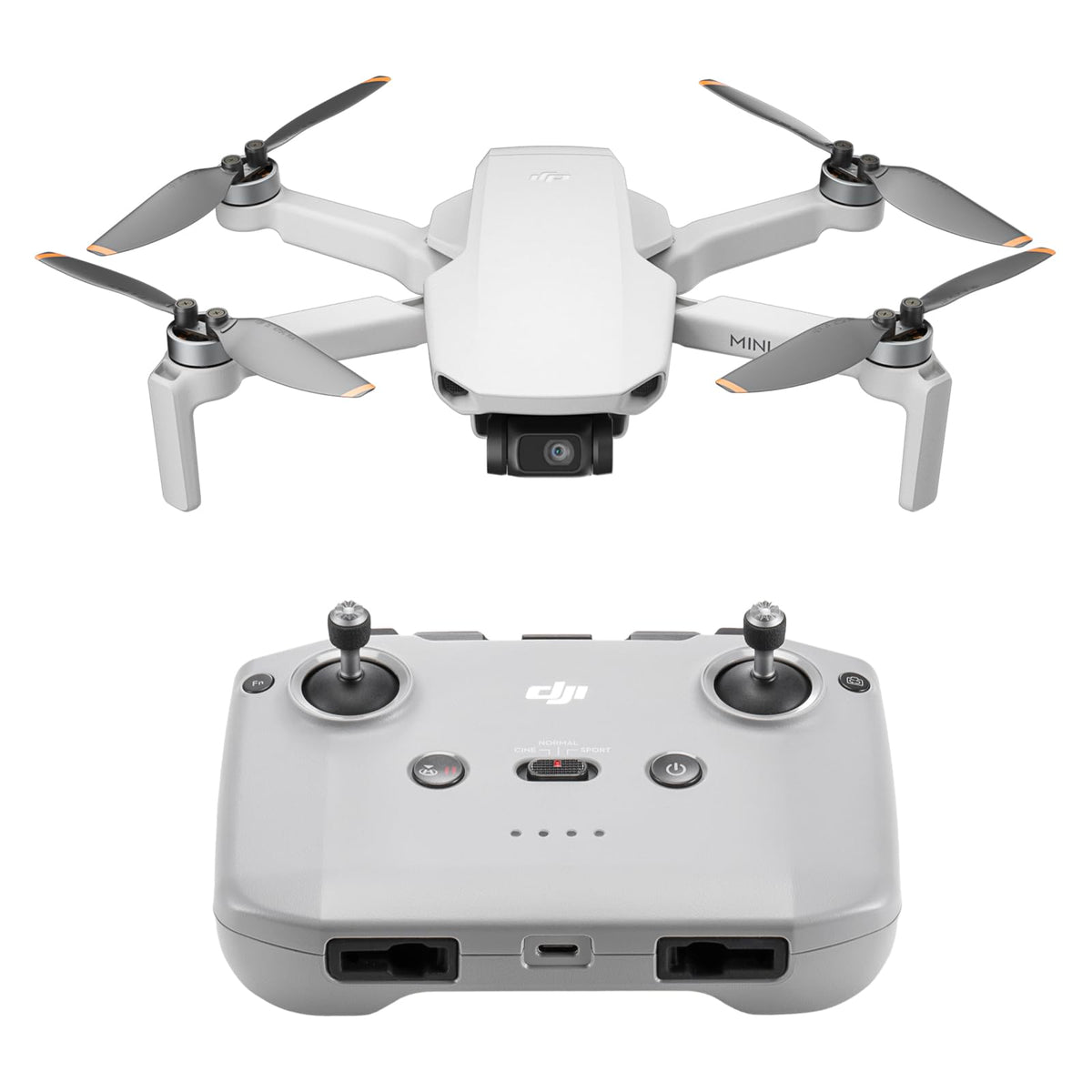 DJI Mini 4K with 4K camera captures crisp aerial footage for adventures.