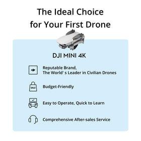DJI Mini 4K features auto return for safer trips.