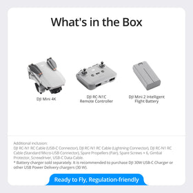 DJI Mini 4K beginner-friendly controls and takeoff assist.