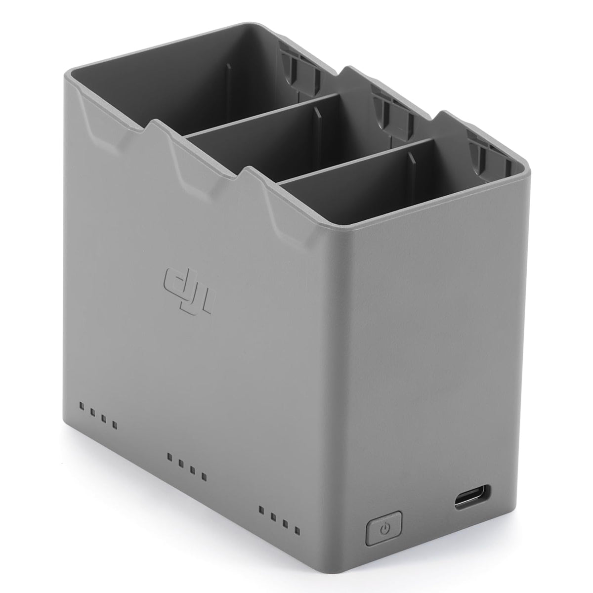 DJI Mini 5 Pro hub demonstrating fast multi-battery charging for extended flights