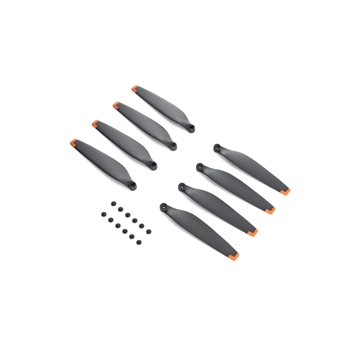 DJI propeller box contents include two propeller pairs and twelve screws for quick setup.