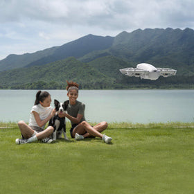 DJI Neo two-way charging hub keeps batteries ready between takes.