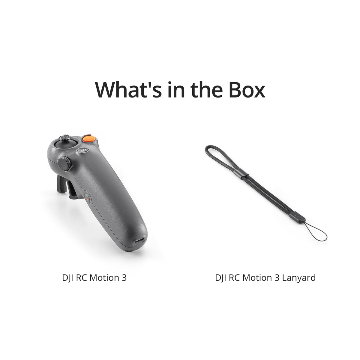 Intuitive button layout on DJI RC Motion 3 for quick control.