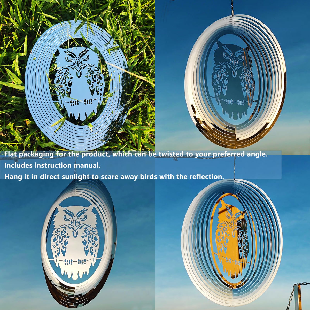 DJUAN 360-degree hook assembly for easy hanging in sunlit spaces.