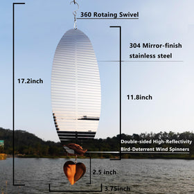 DJUAN Bird Deterren 360 rotating hook enables flexible placement to maximize deterrence