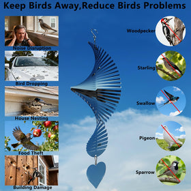 DJUAN Bird Deterren outdoor display enhances garden aesthetics with reflective motion