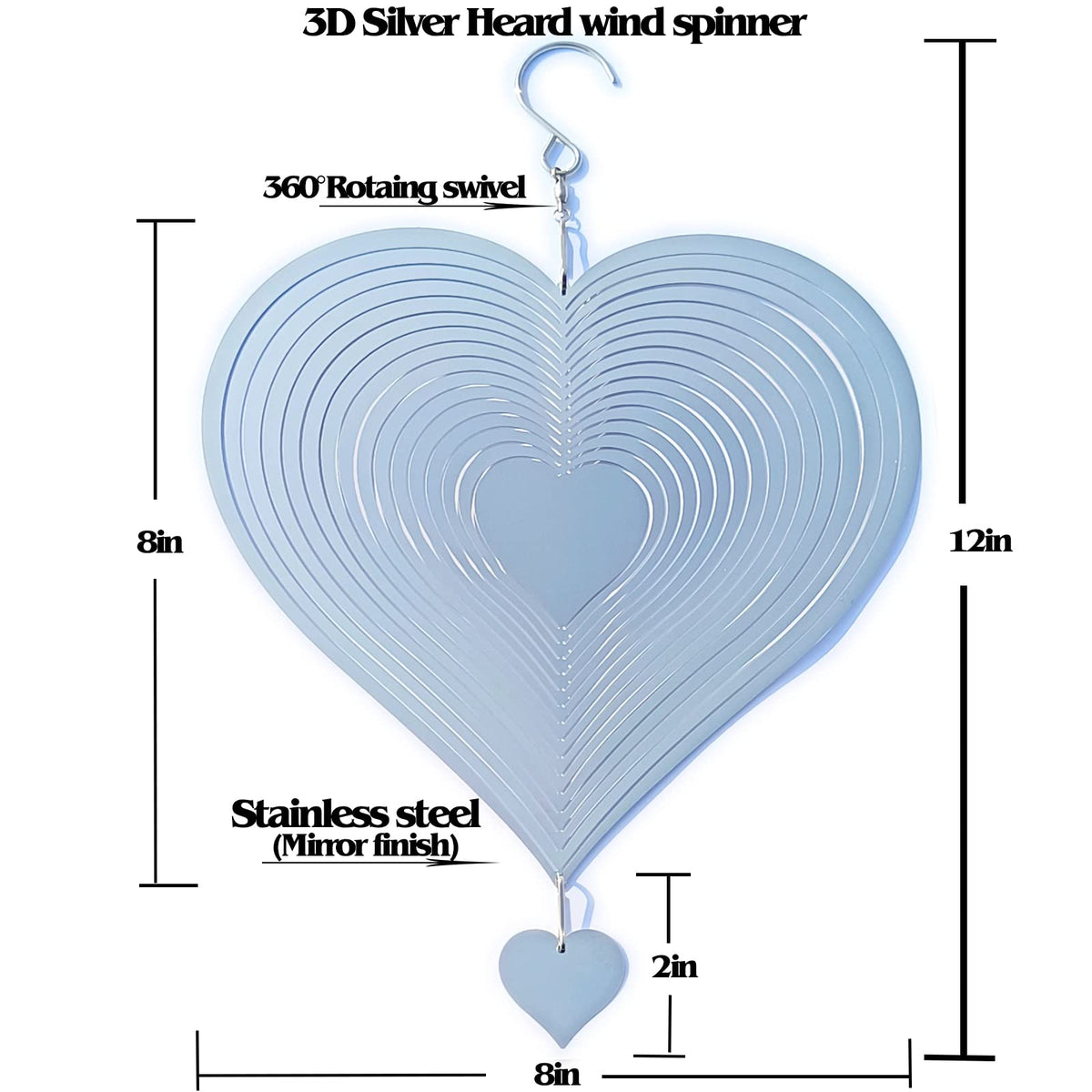 DJUAN bird deterrent wind spinner uses sunlight reflections for yard protection