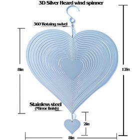 DJUAN bird deterrent wind spinner uses sunlight reflections for yard protection