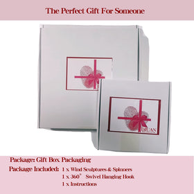 DJUAN easy-install angel wind spinner for indoor or outdoor
