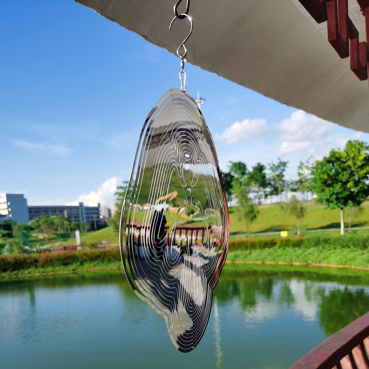 DJUAN hanging angel wind spinner for lamps and trees