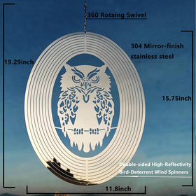 DJUAN reflective bird deterrent enhances garden aesthetics and protects windows.