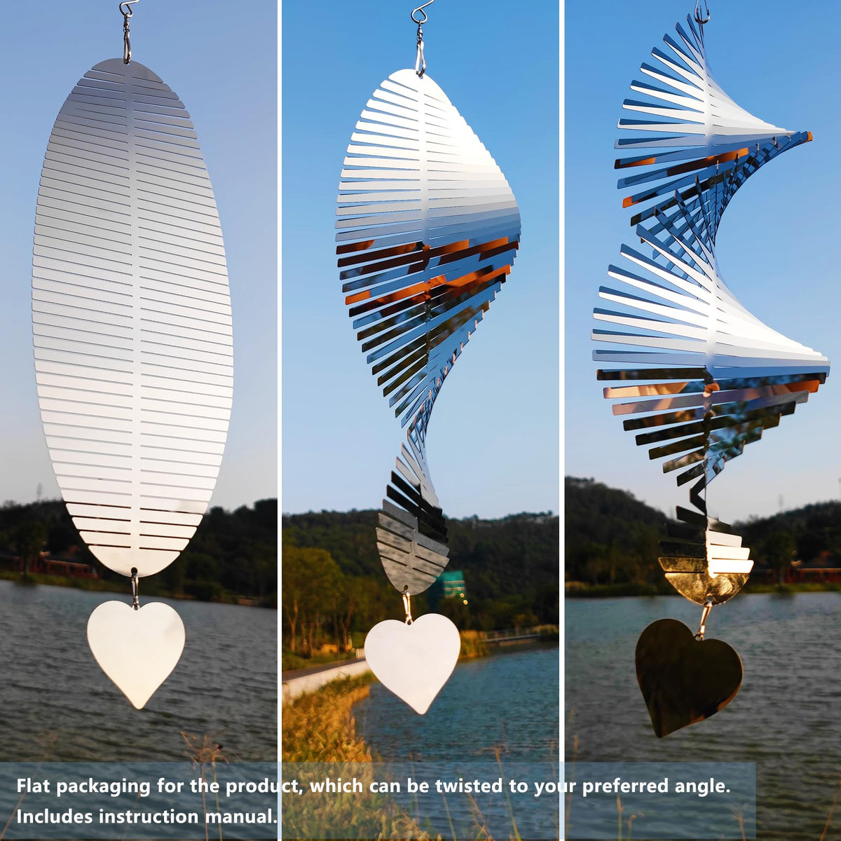 DJUAN small heart accessory adds charm while helping deter birds.