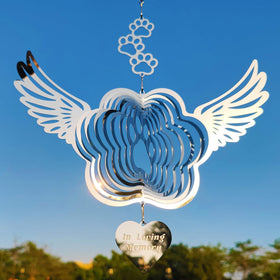 DJUAN sparkly wind spinner reflection—catches sunlight and brightens outdoor spaces.