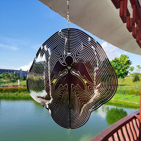 DJUAN weather-resistant metal wind spinner withstands sun and rain