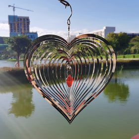 DJUAN wind spinner with three-dimensional pulse effect adds dynamic yard accents