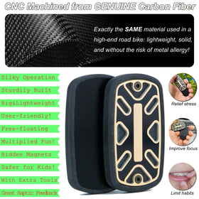 DjuiinoStar Silent Fidget Slider carbon fiber body highlighting compact design