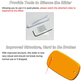 DjuiinoStar Silent Fidget Slider magnet design with enclosed magnets for safety