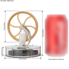 DjuiinoStar classroom demonstration of Stirling engine showcases physics learning.
