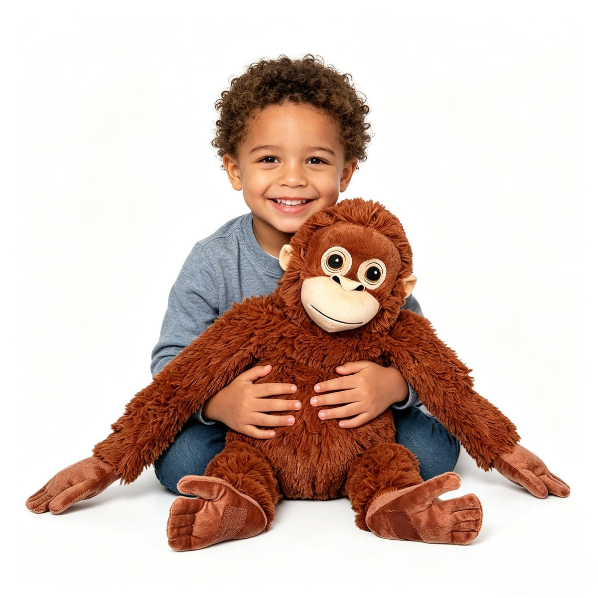 Djungelskog Punch Monkey plush face, ultra soft cuddle buddy for kids