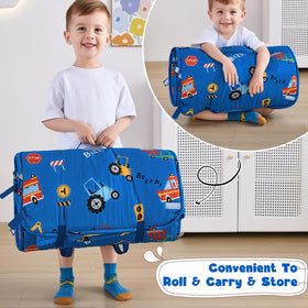 DJY Blue car print blanket adds warmth during naptime