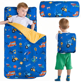 DJY Toddler Nap Mat rolled for easy transport and storage
