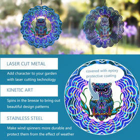 DKJOCKY outdoor wind spinner easy to hang and rotates smoothly.