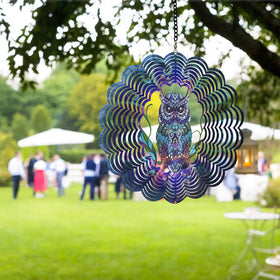 DKJOCKY wind spinner gift idea featuring an owl motif.