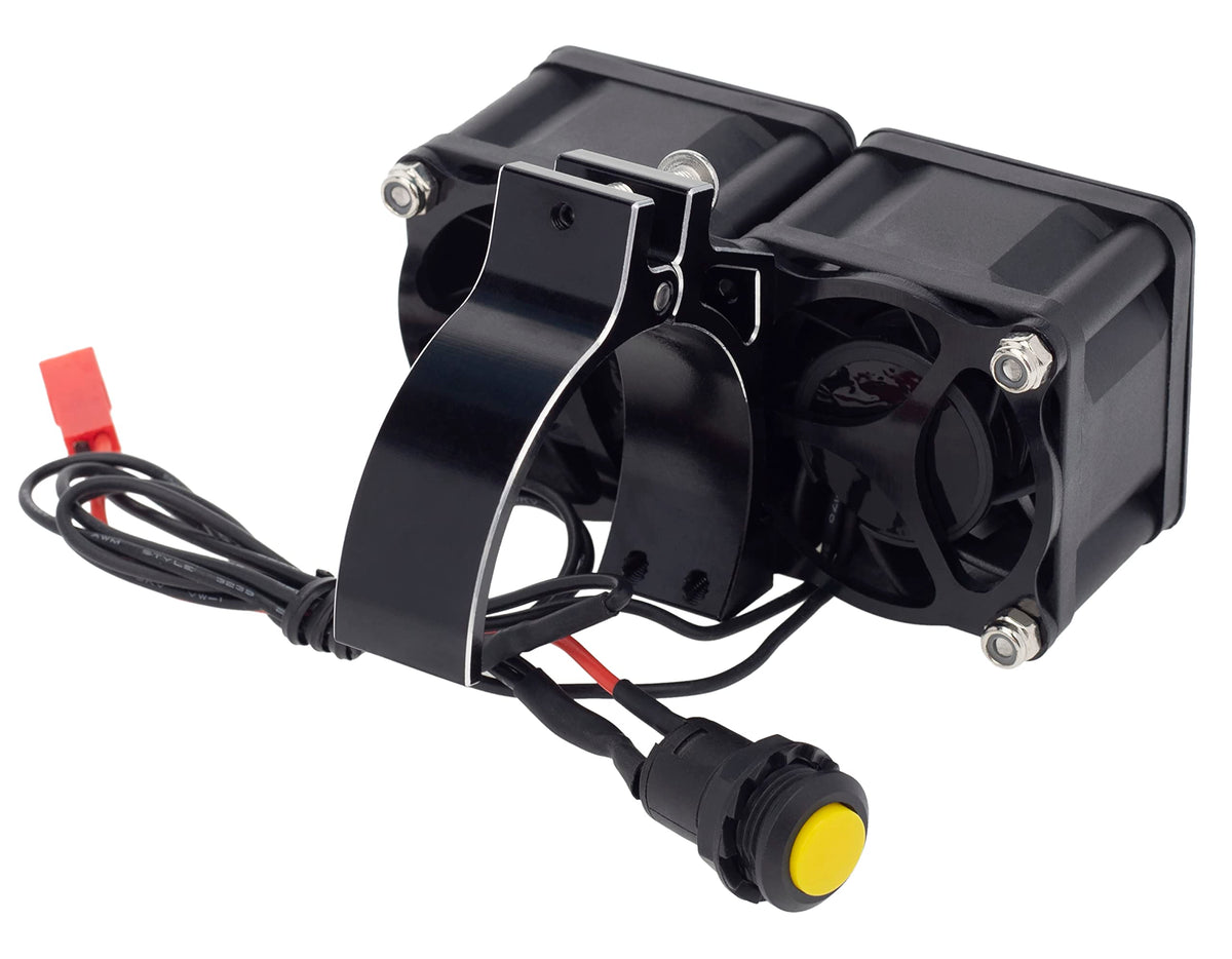 DKKY RC fan in use on brushless motor demonstrates quiet operation and steady airflow.