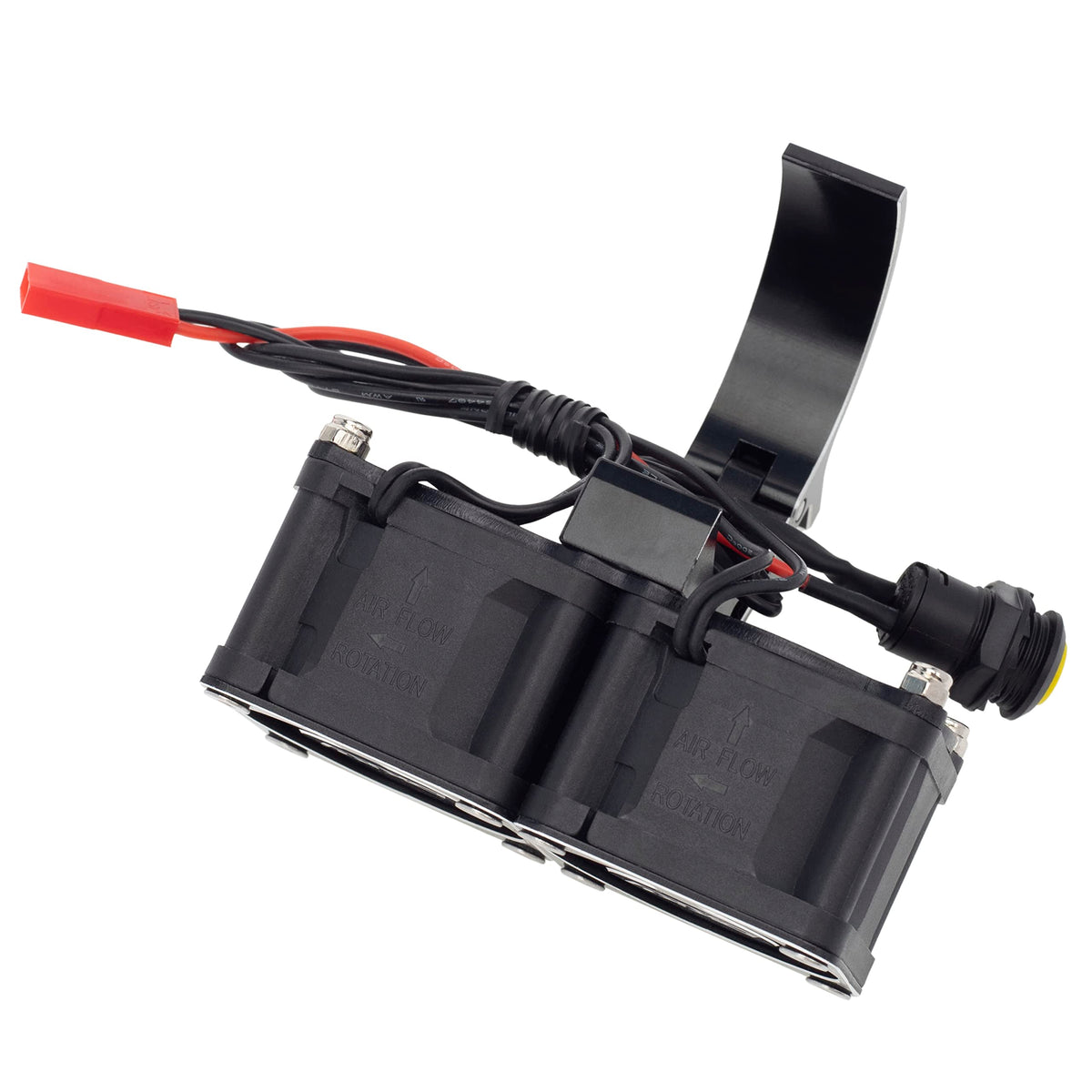 DKKY RC fan package includes heatsink, mounting screws for quick installation.