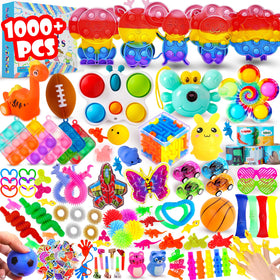 DKZ 1000pcs bulk party favors pack with colorful prizes for parties and classroom rewards.