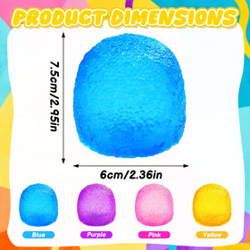 DLAIUSMALL soft gel stress ball with slow rebound for satisfying squeezes.