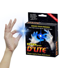 D'lite Magic Thumb Lightup blue close-up, vivid glow for captivating close-up magic