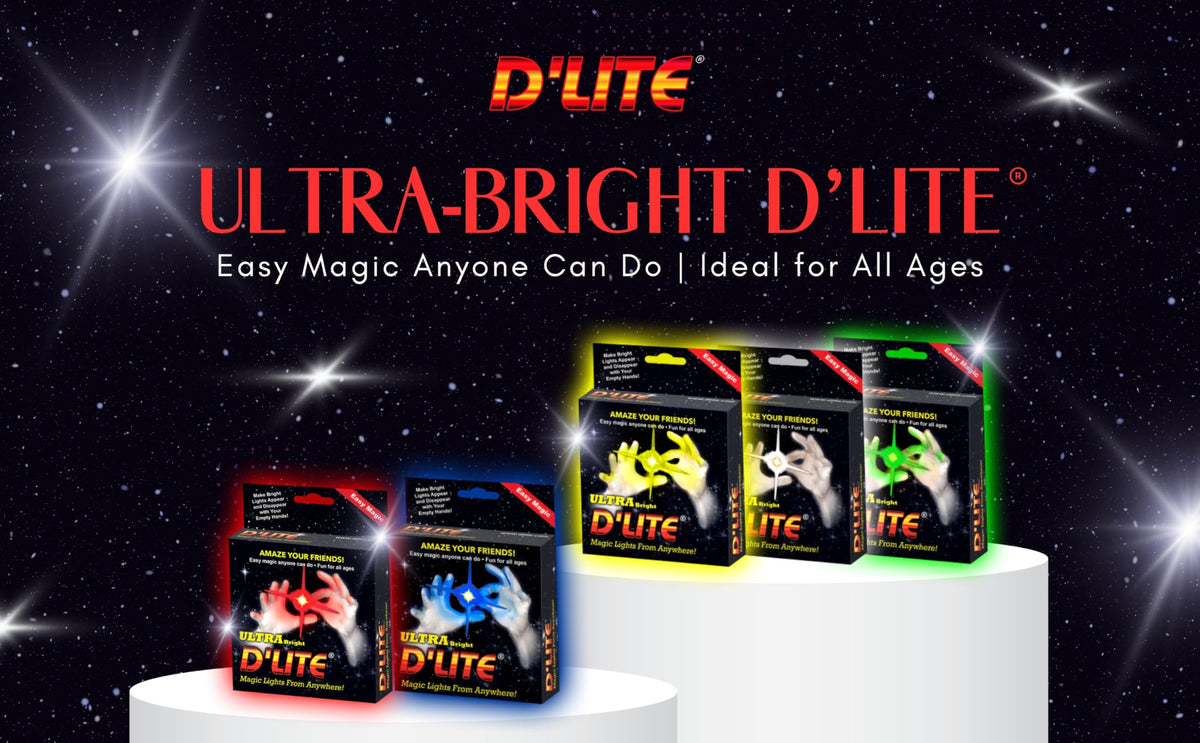 D'lite Magic Thumb Lightup blue stage performance, bright effects for engaging tricks