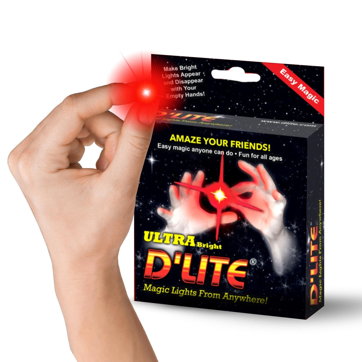 D'lite Magic Thumb Lightup set with batteries included for instant use