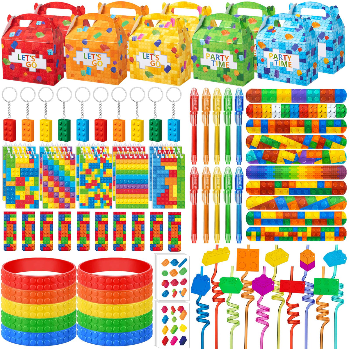 DMIGHT building block pen set for party favors with smooth ink for puzzles