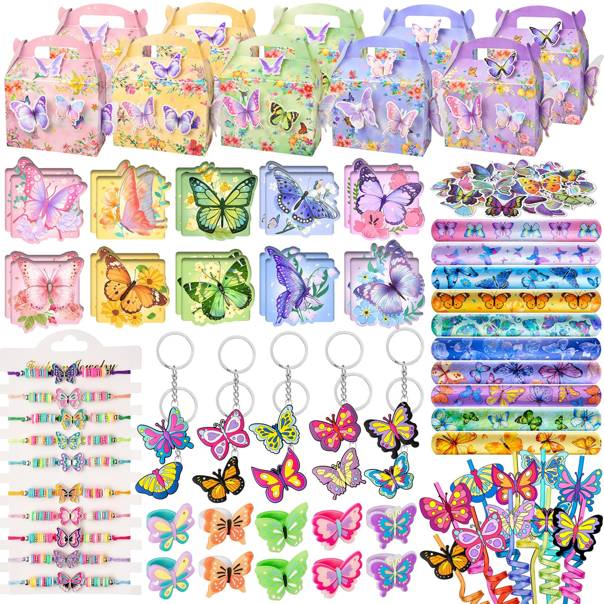 DMIGHT butterfly-straws pack for themed drinks at parties.