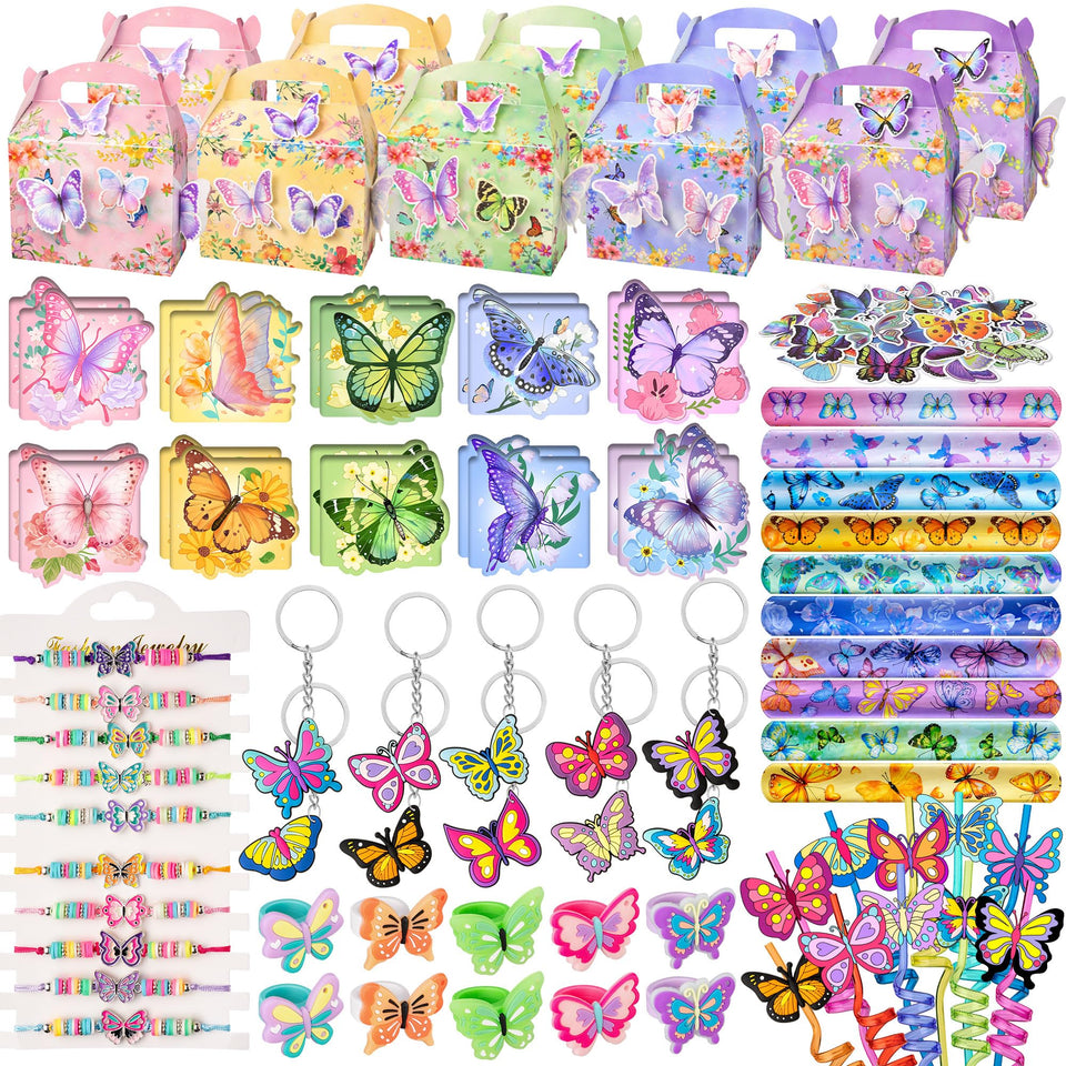 DMIGHT butterfly-straws pack for themed drinks at parties.