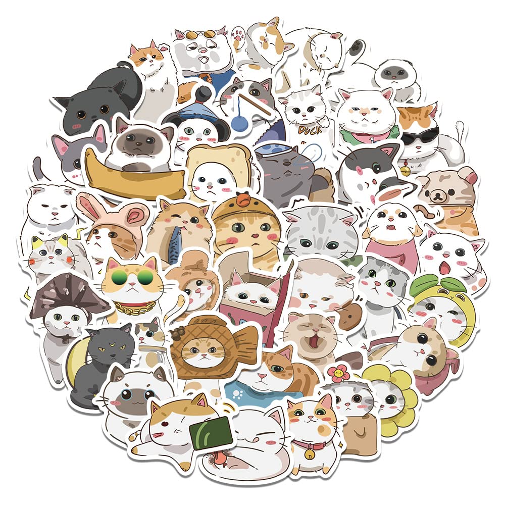 DMIGHT cat stickers; 62 playful designs for crafts and decor