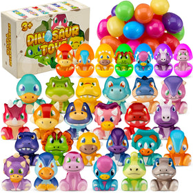 DMIGHT Easter dinosaur eggs squishy toys for kids promote tactile play and festive hunts.