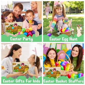 DMIGHT kids' Easter egg hunt gets additional sensory fun with squishy dinosaurs.