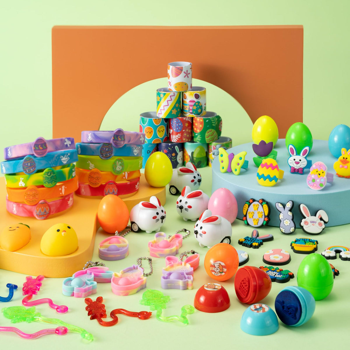 DMIGHT Easter Egg Fillers Easter egg stamps for crafts